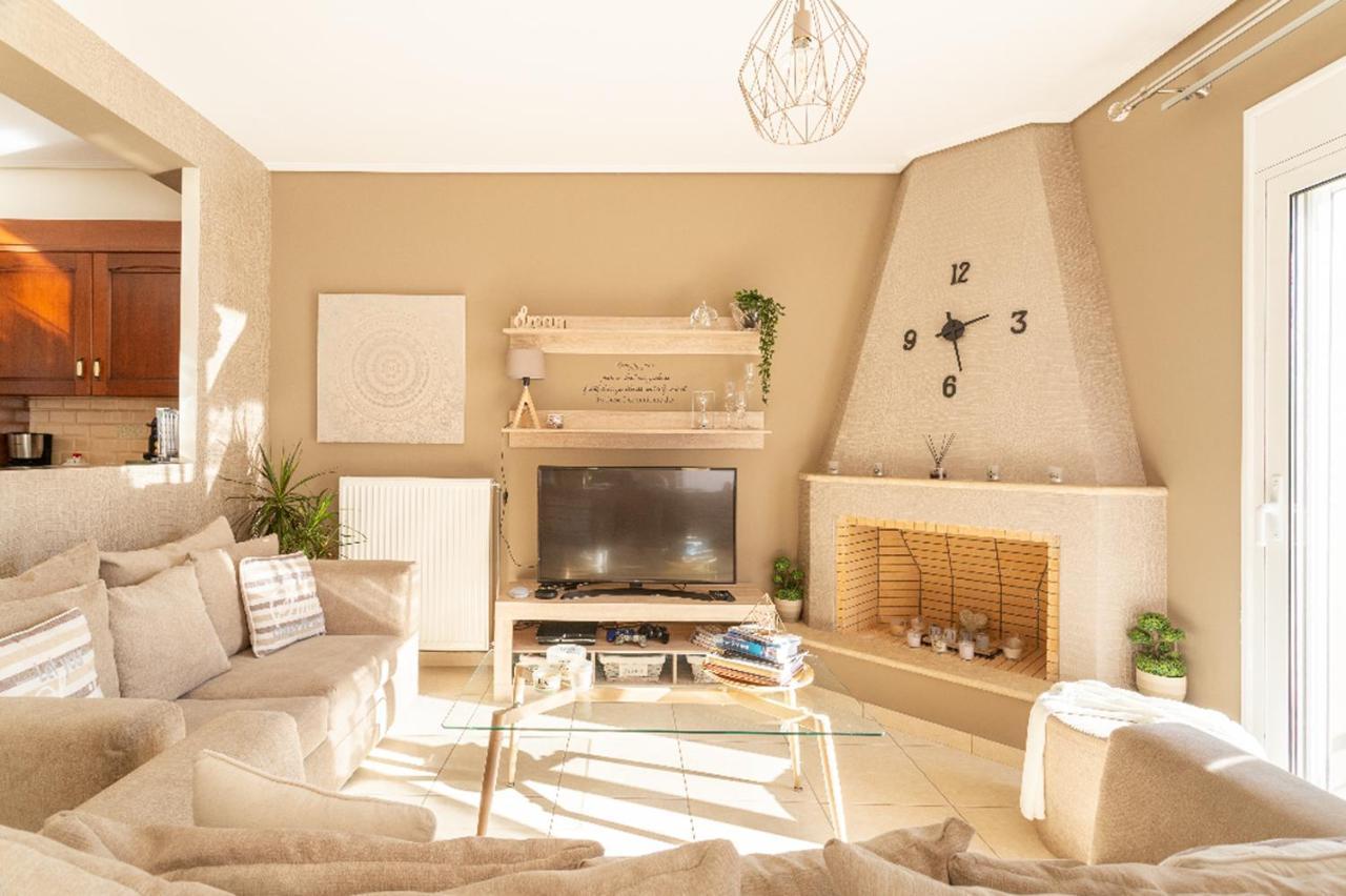 Milo Luxury House -Free Airport Pick Up-10Min Drive Villa Markopoulo Mesogaias Bagian luar foto
